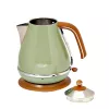 Ceainic electric  Delonghi Kettle DeLonghi KBOV 2001 GR
Volum :  1,7 L
Consum energie:  2000 W
Materialul carcasei:  Oțel inoxidabil 
Iluminare:  Da 
Indicator nivel apa:  Da 
Protecţie împotriva funcţionării fără apă:  Da 