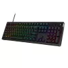 Gaming keyboard  HyperX Gaming Keyboard HyperX Alloy Rise, Mechanical, Hot-swappable SW, Linear SW, PBT Keycaps, Magnetic top plates, RGB, EN, 1.8m, USB, Black
.                                                                                                                  