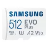 Карта памяти  Samsung .512GB MicroSD (Class 10) UHS-I (U3) +SD adapter, Samsung EVO Plus 2024 "MB-MC512SA" (R:160MB/s)
Capacitate stocare:  512 GB
Tip Card de memorie:  MicroSD 
Clasa de viteză SD:  Class 10 
Viteza maximă de citire:  160 MB/s 