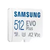 Карта памяти  Samsung .512GB MicroSD (Class 10) UHS-I (U3) +SD adapter, Samsung EVO Plus 2024 "MB-MC512SA" (R:160MB/s)
Capacitate stocare:  512 GB
Tip Card de memorie:  MicroSD 
Clasa de viteză SD:  Class 10 
Viteza maximă de citire:  160 MB/s 