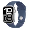 Смарт часы  APPLE Apple Watch Series 10 GPS, 42mm Silver Aluminium Case with Denim Sport Band - S\M, MWWA3
Dimensiunea ceasului :  42 mm
Material carcasă:  Aluminiu 
Rezistență la apă:  5 ATM / 50 m 
Memorie internă:  64 GB
Platformă software:  Android, iOS 
Tip de ba 