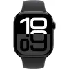 Смарт часы  APPLE Apple Watch Series 10 GPS, 46mm Jet Black Aluminium Case with Black Sport Band - M/L, MWWQ3 