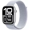 Смарт часы  APPLE Apple Watch Series 10 GPS, 46mm Silver Aluminium Case with Blue Cloud Sport Loop, MWWN3
Dimensiunea ceasului :  46 mm
Material carcasă:  Aluminiu 
Rezistență la apă:  5 ATM / 50 m 
Memorie internă:  64 GB
Platformă software:  watchOS 
Tip de baterie: 