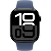 Smartwatch  APPLE Apple Watch Series 10 GPS, 46mm Silver Aluminium Case with Denim Sport Band - M\L, MWWM3
Dimensiunea ceasului :  46 mm
Material carcasă:  Aluminiu 
Rezistență la apă:  5 ATM / 50 m 
Memorie internă:  64 GB
Platformă software:  watchOS 
Tip de baterie 