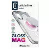 Husa  Cellular Line Cellular Apple iPhone 16, Gloss Mag Case, Transparent 