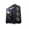 Корпус без БП  GAMEMAX Case ATX GAMEMAX Forge AB, w/o PSU, 0.5mm, 6x120mm ARGB, Front Mesh, Tempered Glass, Dust Filter, 1xUSB-C, 1xUSB2.0, 1xUSB3.0, 3x2.5", 2x3.5", Black 