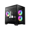 Carcasa fara PSU  GAMEMAX Case mATX GAMEMAX Infinity Mini, w/o PSU, 0.4mm, Front&Side Tempered Glass, Dust filter, 1xUSB 3.0, 2xUSB 2.0, 1x3.5, 2x2.5", Black 