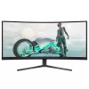 Monitor gaming  PHILIPS 34" PHILIPS Evnia 34M2C3500L,Black,Curved-VA,3440x1440,180Hz,AdaptiveSync,0.03GTG,300cd,HDR,MegaDCR,HDMI+DP 