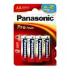 Baterie   PANASONIC Panasonic   "PRO Power" AA Blister *6, Alkaline, LR6XEG/6B2F
Format bateriei:  AA 
Tip de baterie:  Alcalina 
Tensiune :  1,5 V 