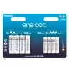 Acumulator  PANASONIC AA  Eneloop 2000mAh + AAA 800 mAh, Blister*8, Panasonic, BK-3MCDE+4MCDE/8CP
Format bateriei:  AA/AAA 
Tip de baterie:  Ni-MH 
Tensiune :  1,2 V
Reîncărcabilă:  Da 