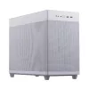 Carcasa fara PSU  ASUS AP201 ASUS PRIME MESH WHITE CASE, w/o PSU, stylish 33-liter MicroATX case with tool-free side panels and a quasi-filter mesh, Rear: 1x 120mm fan, 1x 2.5" Bay, 3x 2.5"/3.5" Combo Bay, 2x USB 3.2, 1x USB-C 3.2 Gen2, 1xHeadphone, 1x Microphone, Support  