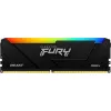 RAM  KINGSTON 8GB DDR4-3200 Kingston FURY® Beast DDR4 RGB, PC25600, CL16, 1.35V, 1Rx8, Auto-overclocking, Asymmetric BLACK low-profile heat spreader, Dynamic RGB effects featuring Kingston FURY Infrared Sync technology, Intel XMP Ready (Extreme Memory Profiles) 