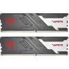 Модуль памяти  VIPER (by Patriot) 32GB (Kit of 2x16GB) DDR5-6000 VIPER (by Patriot) VENOM DDR5 (Dual Channel Kit) PC5-48000, CL30, 1.35V, Aluminum heat spreader with unique design, XMP 3.0/EXPO Overclocking Support, On-Die ECC, Thermal sensor, Matte Black with Red Viper logo 