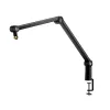 Микрофон  LOGITECH Boom Arm for Microphone Logitech "G Compass", Enclosed Aluminum Construction, Hidden Cable Management, Quiet operation, up to 1.1 kg, Black 