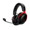 Gaming Casti  HyperX Gaming Wireless Headset HyperX Cloud III, 53mm driver, 10-21kHz, 64 Ohm, 112db, 346g, 120h, DTS, On-earcup control, Detachable Mic, 2.4Ghz, Black/Red
.                                                                                                    