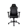 Fotoliu Gaming  AROZZI Gaming/Office Chair AROZZI Primo PU, Black/Gold, max weight up to 135-145kg / height 165-190cm, Tilt  Angle Lock, Recline 165°, 4D Armrests, Adjustable lumbar support, Head cushion, Metal Frame, Aluminium wheelbase, Gas lift 4 class, Large nylon cast 