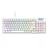 Gaming keyboard  Havit Gaming Keyboard Havit KB885L, Mechanical, Red SW, Hot-Swappable, RGB, 95 Keys, 50M, 1.8m, USB, EN, White
.                                                                                                                                           
Back 