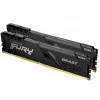 Модуль памяти  KINGSTON 16GB (Kit of 2*8GB) DDR4-3200 Kingston FURY Beast DDR4, PC25600, CL16, 1.35V, Auto-overclocking, Asymmetric BLACK low-profile heat spreader, Intel XMP Ready KF432C16BBK2/16 