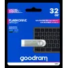 Флешка  GOODRAM 32Gb USB3.2 GoodRAM UNO3 Metal casing, Built-in keyloop (Read 60 MByte/s, Write 20 MByte/s) UNO3-0320S0R11 