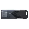 Флешка  KINGSTON 128GB USB3.2 Kingston DataTraveler Exodia Onyx Black, Moving cap design, Sleek matte black casing, Key ring (Read 100 MByte/s, Write 12 MByte/s) DTXON/128GB 