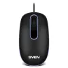 Mouse  SVEN SVEN RX-90, Optical Mouse, Windows OS/ Mac OS, 2+1 (scroll wheel), 1000dpi, USB, 1.5 m, Black 