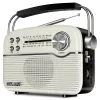 Колонка  SVEN SVEN SRP-500 White, FM/AM/SW Radio, 3W RMS, 8-band radio receiver, built-in audio files player from USB-fash, microSD and SD card storage devices, telescopic swivel antenna, built-in battery 