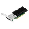 Adaptor de retea  INTEL Intel Server Adapter E810-CAM2,  PCIe 4.0 x16 Dual QSFP28 Port 100G
Interfață:  PCI Express 
Rata de transfer :  100000 MB/s
Standardul Wi-Fi:  IEEE 802.3ae, 802.3an, 802.3az, 802.3ap, 802.3as, 802.1Q, 802.1Qbb, 802.1AE, 802.1p, 802.1X 
LED Indicator 