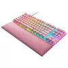 Gaming keyboard  RAZER Gaming Keyboard Razer Huntsman V2, TLK, Mechanical, Optical Linear SW, Aluminum top, Macro, Wrist Rest, Sound Dampening Foam, RGB, USB, EN, Pink
.                                                                                                         