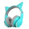 Casti cu microfon  EDIFIER Edifier HECATE G5BT CAT Turquoise / Bluetooth Gaming On-ear headphones with microphone, RGB, 3.5mm / Bluetooth V5.2, Playback time 20 hours (light on); 36 hours (light off), Cute detachable cat ear with hall sensors, foldable design 