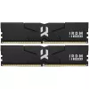 Модуль памяти  GOODRAM 32GB (Kit of 2*16GB) DDR5-6800  GOODRAM  IRDM DDR5 BLACK V SILVER  (Dual Channel Kit), PC54400, CL34, Latency 34-40-40-80, 1.45V, 2048x8, Intel XMP3.0 / EXPO, ON-DIE, Built-in PMIC, Aluminium BLACK heatsink 