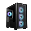 Корпус без БП  ASUS A21 PLUS ASUS TG CASE, w/o PSU, MicroATX case with tool-free side panels, Support hidden-connectors MBs, Front: 3x 120mm ARGB fans, Rear: 1x 120mm ARGB fan, 1x 2.5”, 2x 2.5”/3.5”, 2x USB 3.2, 1xHeadphone, 1x Microphone, Support 360mm Water Cooling, V 