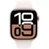 Smartwatch  APPLE Apple Watch Series 10 GPS, 46mm Rose Gold Aluminium Case with Light Blush Sport Band - M/L, MWWU3 (USA) 