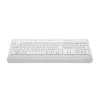 Клавиатура беспроводная  LOGITECH Wireless Keyboard Logitech K650, Media controls, F-keys, Spill-resistant, Palm rest, 2xAA, 2.4Ghz+BT, EN/RU, White
.                                                                                                                                       