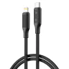 Cablu  XO Type-C to Lightning Cable XO, PD fast charging 27W, NB-Q265A, Black 