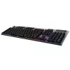 Gaming keyboard  LOGITECH Gaming Wireless Keyboard Logitech G915 X, Mechanical, Ultra thin, GL Linear, Aluminum, Media сontrols, Volume roller, RGB, 2.4GHz+BT, EN, Black 