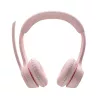 Беспроводные наушники  LOGITECH Wireless Headset Logitech Zone 300, 30mm driver, 50-20kHz, 96db, Built-in battery, up to 16h, Dual noise-canceling mics, Bluetooth, Rose 