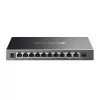 Comutator de retea  TP-LINK .8-port 10/100/1000Mbps POE+ Easy Managed Switch TP-LINK "ES210GMP", 8xPoE Ports, 1xGbE, 1xSFP/RJ45 Combo, 123W Budget, Steel Case 