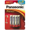 Батарея  PANASONIC Panasonic   "PRO Power" AAA Blister *6, Alkaline, LR03XEG/6B2F 