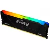 Модуль памяти  KINGSTON 8GB DDR4-3733 Kingston FURY® Beast DDR4 RGB, PC29800, CL19, 1Rx8, 1.35V, Auto-overclocking, Asymmetric BLACK low-profile heat spreader, Dynamic RGB effects Kingston FURY Infrared Sync technology, Intel XMP Ready (Extreme Memory Profiles) KF437C19BB2A 