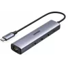 Док-станция  UGREEN UGREEN HUB 4in1 Type-C to 3xUSB+RJ45+Type-C(PD 100W) CM475, Space Grey 9857901917507 