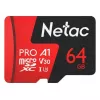 Карта памяти  Netac Netac MicroSD P500 Extreme Pro 64GB NT02P500PRO-064G-S 