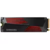 SSD  Samsung Samsung SSD 990 PRO NVMe M.2 with Heatsink (MZ-V9P4T0CW), SSD M.2 Type 2280 (M), PCIe 4.0 x4, NVMe 2.0, 2400 TB (TBW), Read/Write - 7450/6900 MBps, 4 TB SSD M.2, PCIe 4.0 x4, NVMe 2.0, 4 TB MZ-V9P4T0CW 