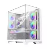 Carcasa fara PSU  GAMEMAX Case ATX GAMEMAX Infinity Plus, w/o PSU, 1.2mm, Front&Side&Top Tempered Glass, Dust filter, 1xUSB 3.0, 1xUSB-C, 1x3.5, 3x2.5", White 