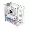 Carcasa fara PSU  GAMEMAX Case ATX GAMEMAX Infinity Pro, w/o PSU, 08/1.0mm, 5x120mm ARGB fans, Front&Side&Top Tempered Glass, DF, 1xUSB-C, 1xUSB 3.0, 3x2.5", 1x3.5", White 