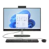 PC All-in-One  HP All-in-One PC - 27” HP AiO 27-cr0022ci 27” FHD IPS Non-Touch, Intel Core i7-1355U, 16GB (2x8Gb) DDR4, 512GB M.2 PCIe NVMe SSD, Intel Internal Graphics, CR, HD Cam, WiFi6 2x2 + BT5, HDMI, LAN, Kbd and Mouse Black Wireless 510SP, FreeDos, Jet Black. 