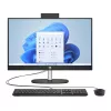 PC All-in-One  HP All-in-One PC - 23.8” HP AiO 24-cr1007ci 23.8” FHD IPS AG, Intel Core Ultra 5 125U, 1x16Gb DDR5, 512GB M.2 PCIe NVMe SSD, AMD Integrated Graphics, CR, FHD IR Cam, WiFi6 + BT5.2, HDMI, LAN, Black Wired KB+MS 125, FreeDos, Jet Black. 