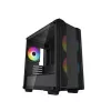 Carcasa fara PSU  DEEPCOOL DEEPCOOL ”CC360 ARGB” Micro-ATX Case, with Side-Window (Tempered Glass SidePanel) Magnetic, without PSU, Pre-installed: Rear 1x120mm ARGB fan, Front: 2x120mm ARGB fans, Magnetic Dust filters, Quick-release SSD mounting,2x3.5” Bays/3x2.5” Bays, 1xUSB3 