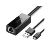 Аксессуар для ТВ  UGREEN UGREEN Adapter for Chromecast Micro USB to Ethernet, Black 6957303839858 9857901694781 