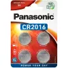 Baterie   PANASONIC CR2016, Blister*4, Panasonic, CR-2016EL/4B 