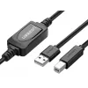 Мобильный телефон  Honor UGREEN Print Cable Active USB 2.0 to USB-B Super Speed, AM-BM, 10m US122, Black 9857901655478 